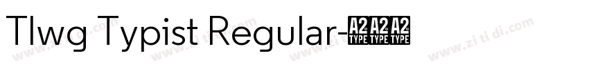 Tlwg Typist Regular字体转换